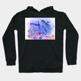 Jellyfish Watercolor Illustration Hoodie